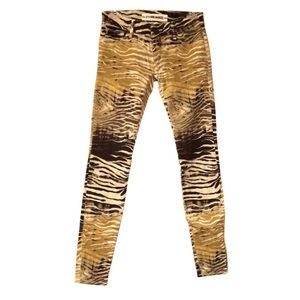 Etienne Marcel Zebra Animal Print Skinny Jeans 24